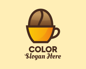 Coffee Bean Cup Logo