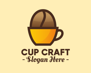 Cup - Coffee Bean Cup logo design