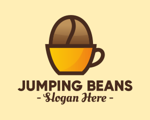 Coffee Bean Cup logo design