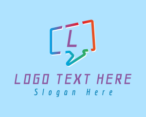Free Text - Creative Chat Messaging logo design