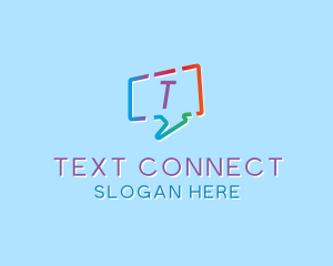 Texting - Social Media Chat Messaging logo design