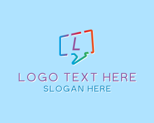 Chat Application - Social Media Chat Messaging logo design