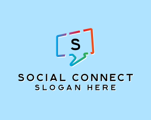 Social Media Chat Messaging  logo design