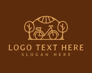 Road Bike - Eco Nature Bicycle logo design