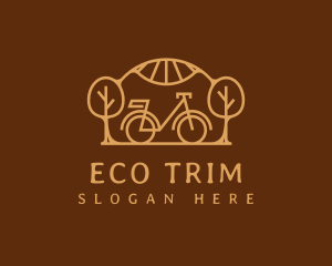 Eco Nature Bicycle logo design