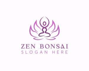 Yoga Lotus Zen logo design