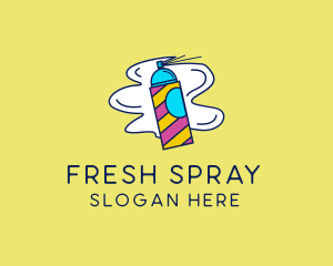 Spray Paint Graffiti logo design