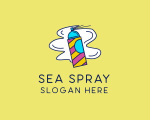 Spray Paint Graffiti logo design