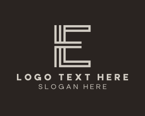 Designer - Urban Stripes Letter E logo design