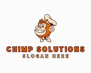 Monkey Chef Cook  logo design