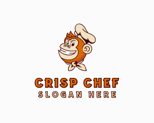 Monkey Chef Cook  logo design