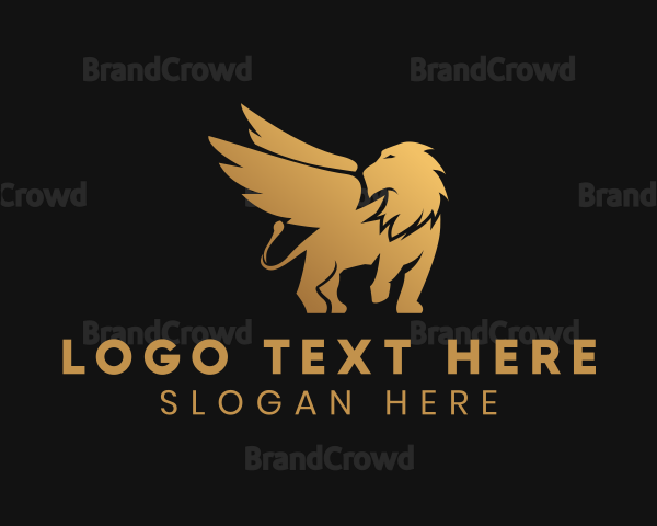 Gradient Gold Griffin Logo