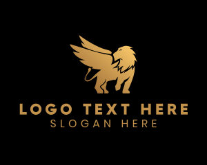 Enterprise - Gradient Gold Griffin logo design