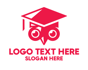 School - Graduate Owl Bird logo design