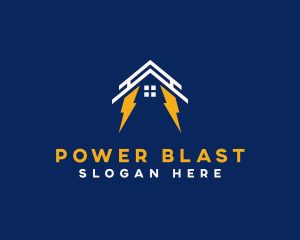 Electric Lightning House logo design