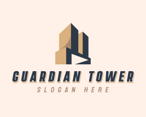 Realty Tower Skyscraper logo design