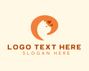 Veterinarian - Orange Cat Pet Care logo design