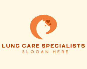 Orange Cat Pet Care logo design