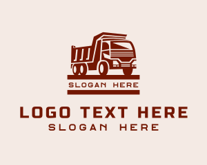 Maroon Dump Truck Logo