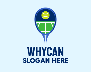 Tennis Ball Racket Court  Logo