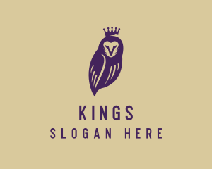 Royalty King Owl logo design