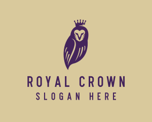 Royalty King Owl logo design