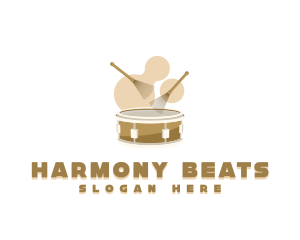 Musical Drum Brush logo design