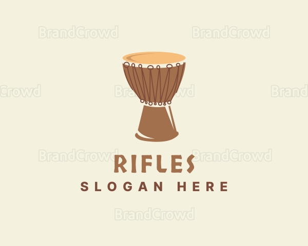 Ethnic African Drum Logo