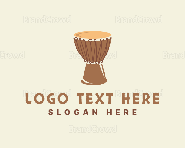 Ethnic African Drum Logo