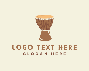 Ethnic African Drum Logo