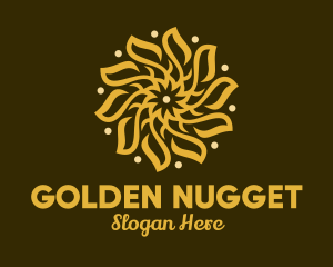 Golden Flower Decoration logo design