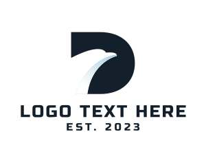 Pilot Training - Eagle Letter D logo design