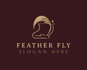 Feather Quill Writer logo design