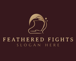 Feather Quill Writer logo design