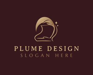 Plume - Feather Quill Writer logo design