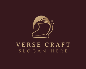 Poem - Feather Quill Writer logo design