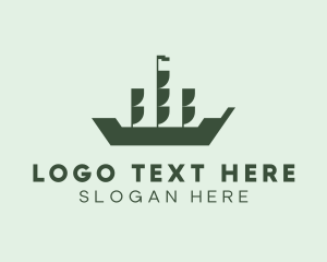 Maritime - Maritime Caravel Ship logo design