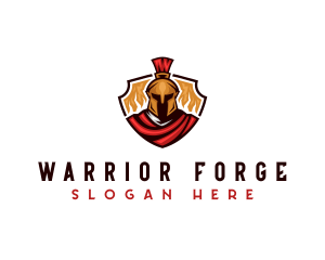 Spartan Knight Warrior logo design