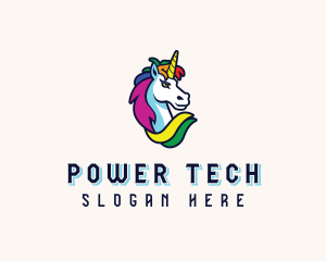 Transgender - Unicorn Gaming Pegasus logo design