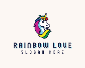 Lesbian - Unicorn Gaming Pegasus logo design