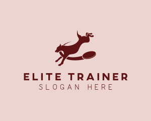 Frisbee Dog Training logo design