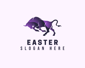 Barn - Purple Wild Buffalo logo design