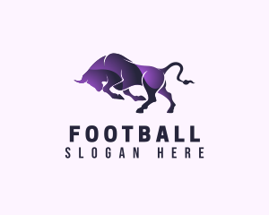 Livestock - Purple Wild Buffalo logo design