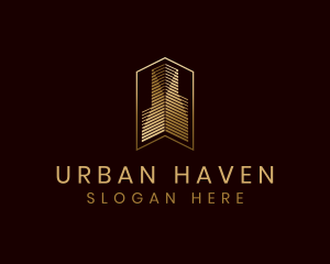 Urban Skyscraper Building logo design