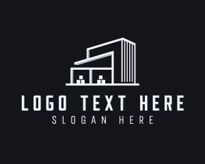 Stockroom - Logistics Warehouse Building logo design
