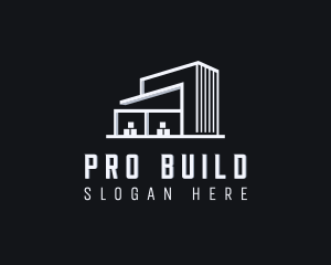 Logistics Warehouse Building  logo design