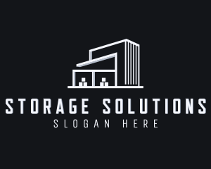 Warehousing - Logistics Warehouse Building logo design