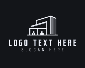 Warehouse - Logistics Warehouse Building logo design