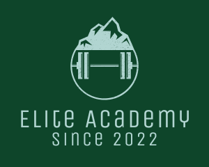 Gym Equipment - Mountain Fitness Gym logo design