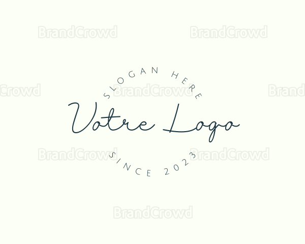 Elegant Handwritten Company Logo